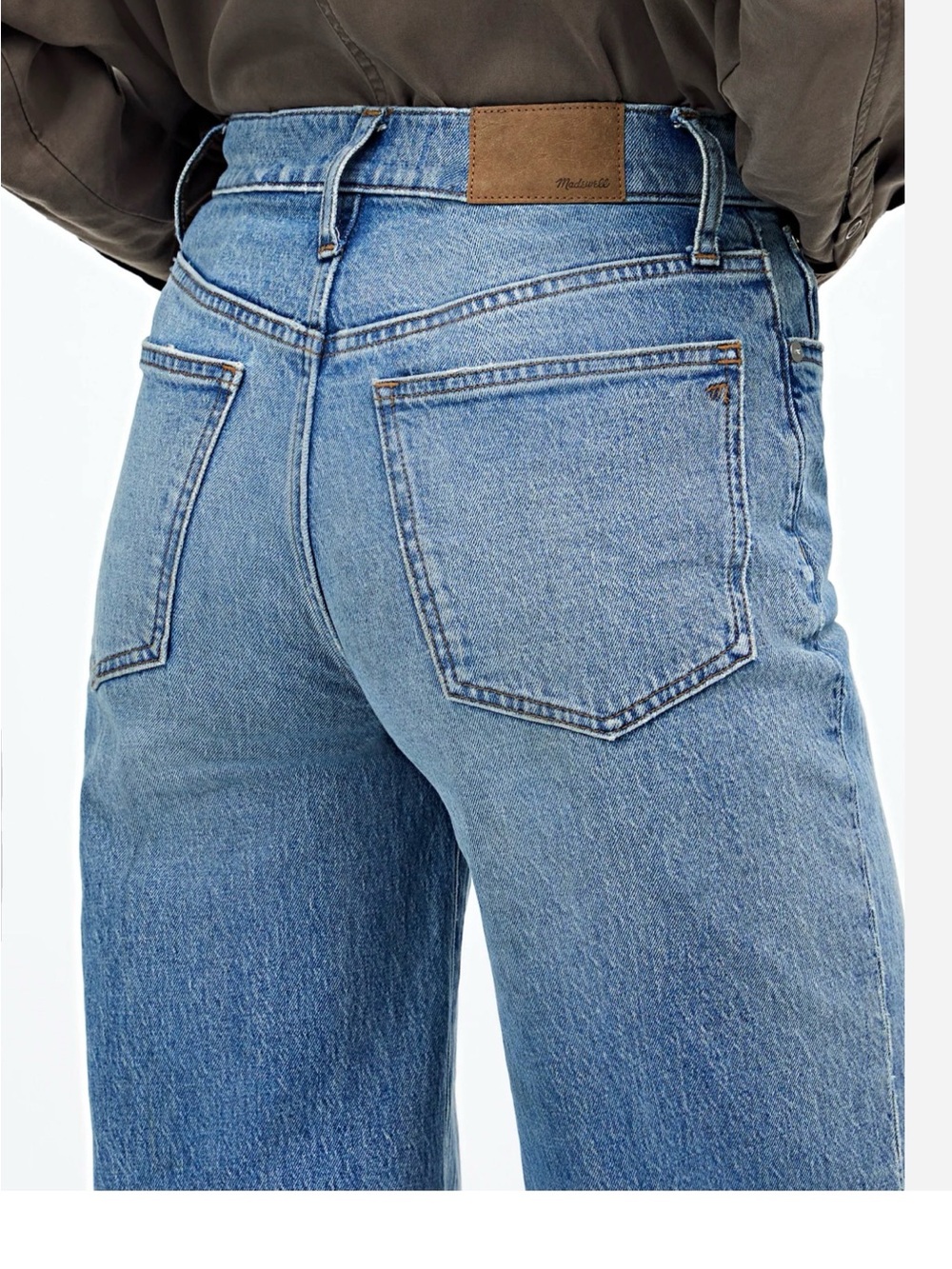 Madewell Light Blue High-Rise Straight Jeans